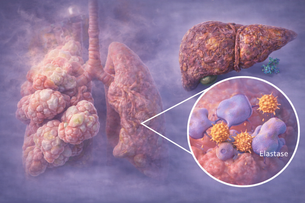 alpha 1 antitrypsin mangel darstellung