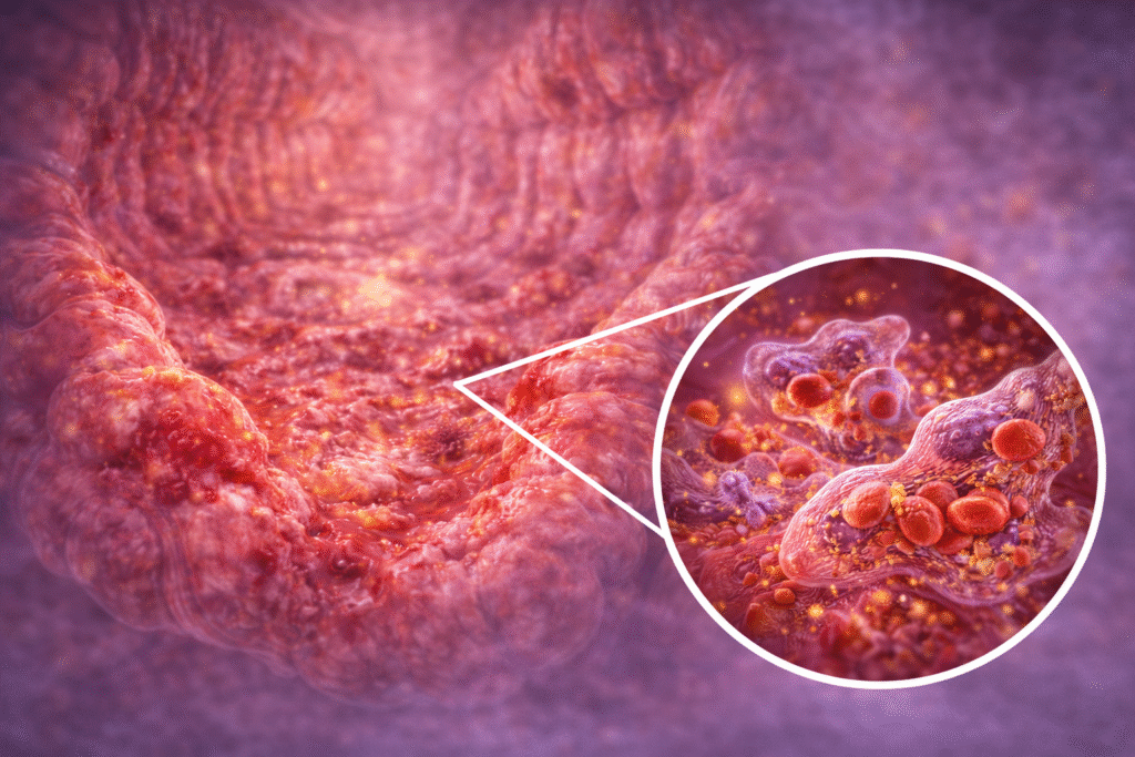 amoebische dysenterie im kolon