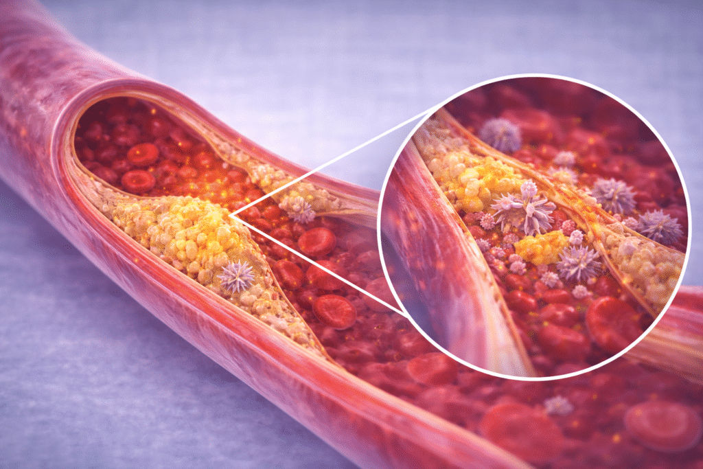 arterie mit arteriosklerose im detail