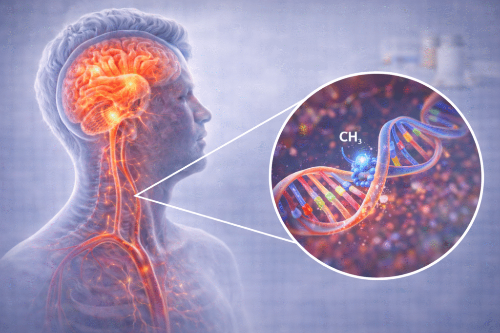 das gehirn und die dna struktur