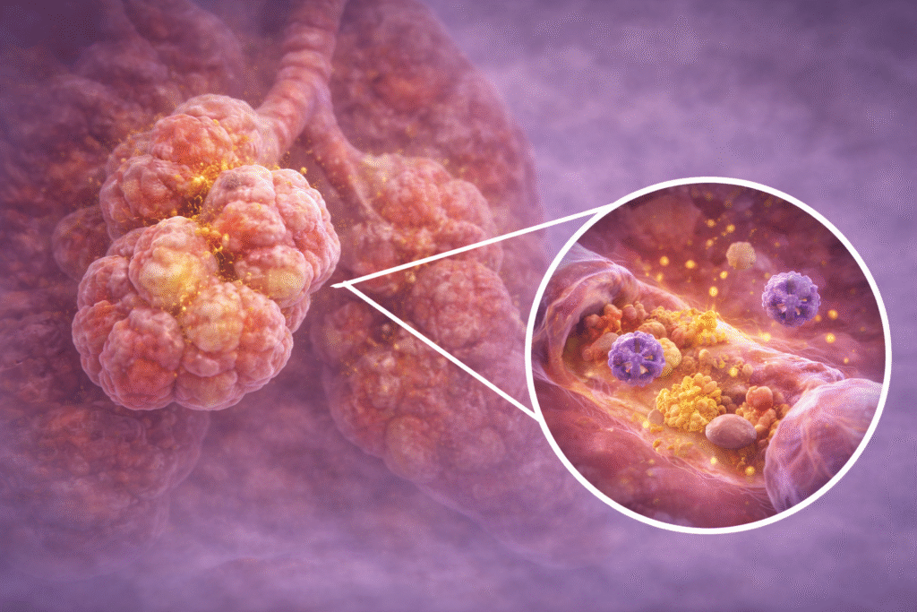 entzündete alveolen in den lungen