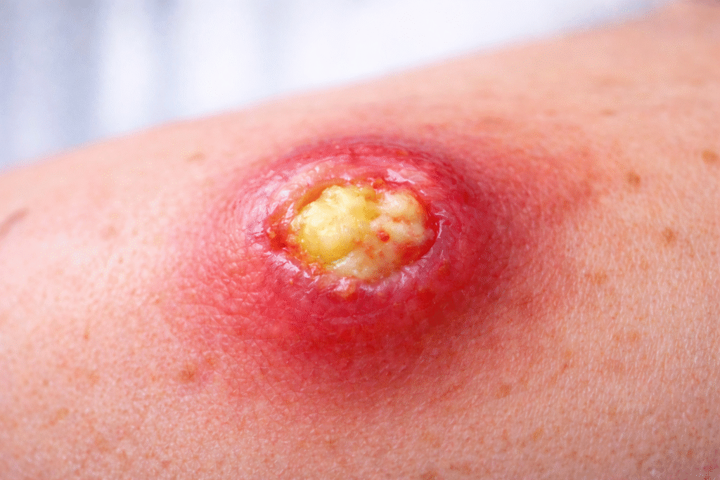 hautabszess im detail